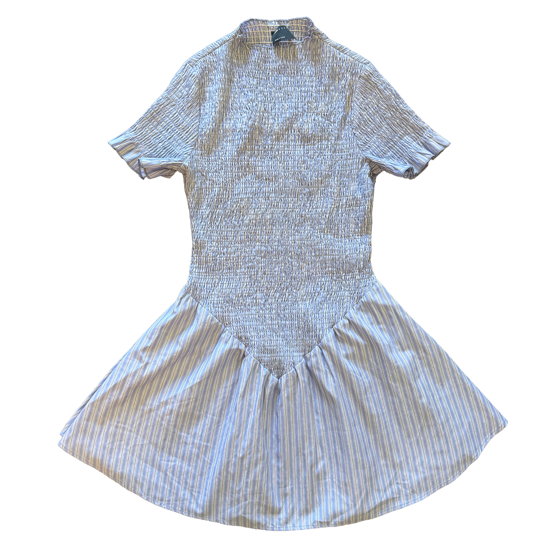 Mock Neck Fit-and-Flare Dress 6