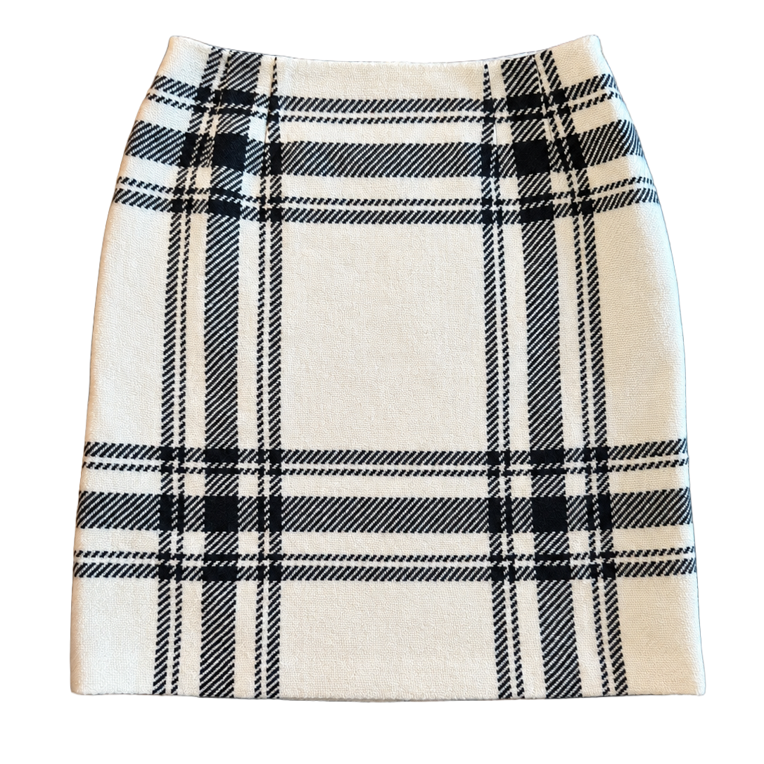 Plaid Knee-Length Skirt 6