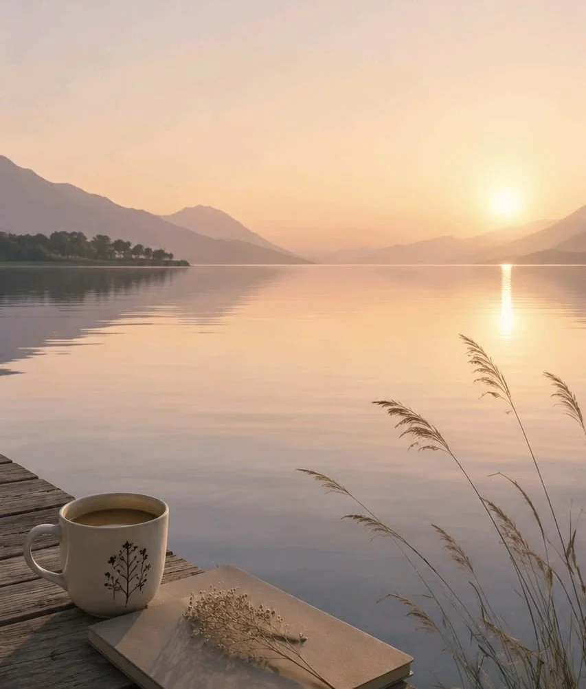 Calming natural landscape representing a peaceful therapy environment.