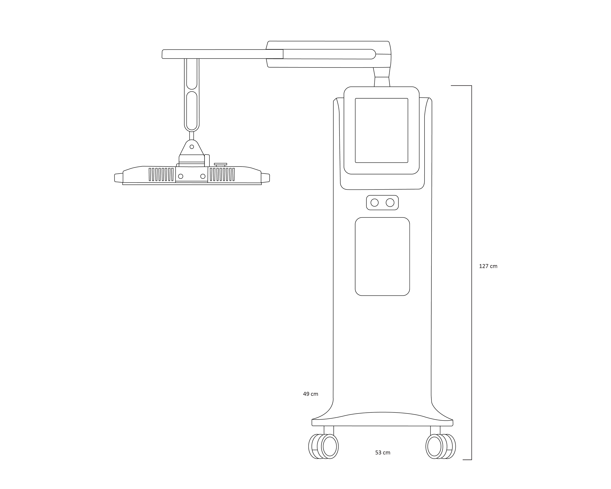 An anthropomorphic robot with a large head and a boxy body, standing upright, with a small antenna on its head, set against a black background.
