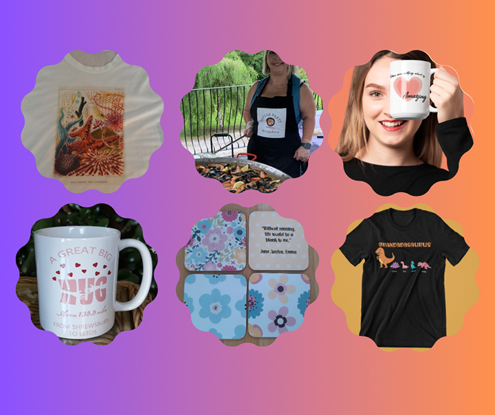 Your local printing company specialising in gifts and promotional items including clothing, bags, coasters, mugs, magnets, placemats, for commercial, artisans, sportswear and occasional printing.