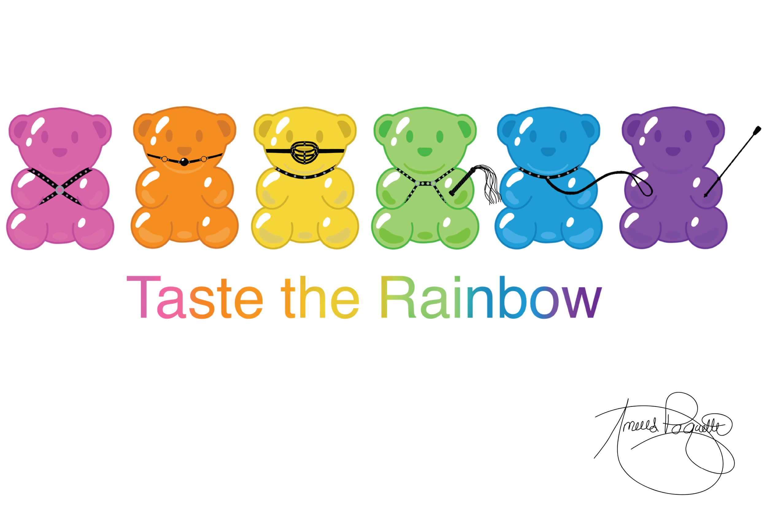 Kinky Taste The Rainbow Print 12x18
