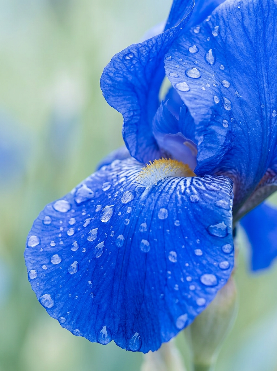 Decorative image of a blue iris