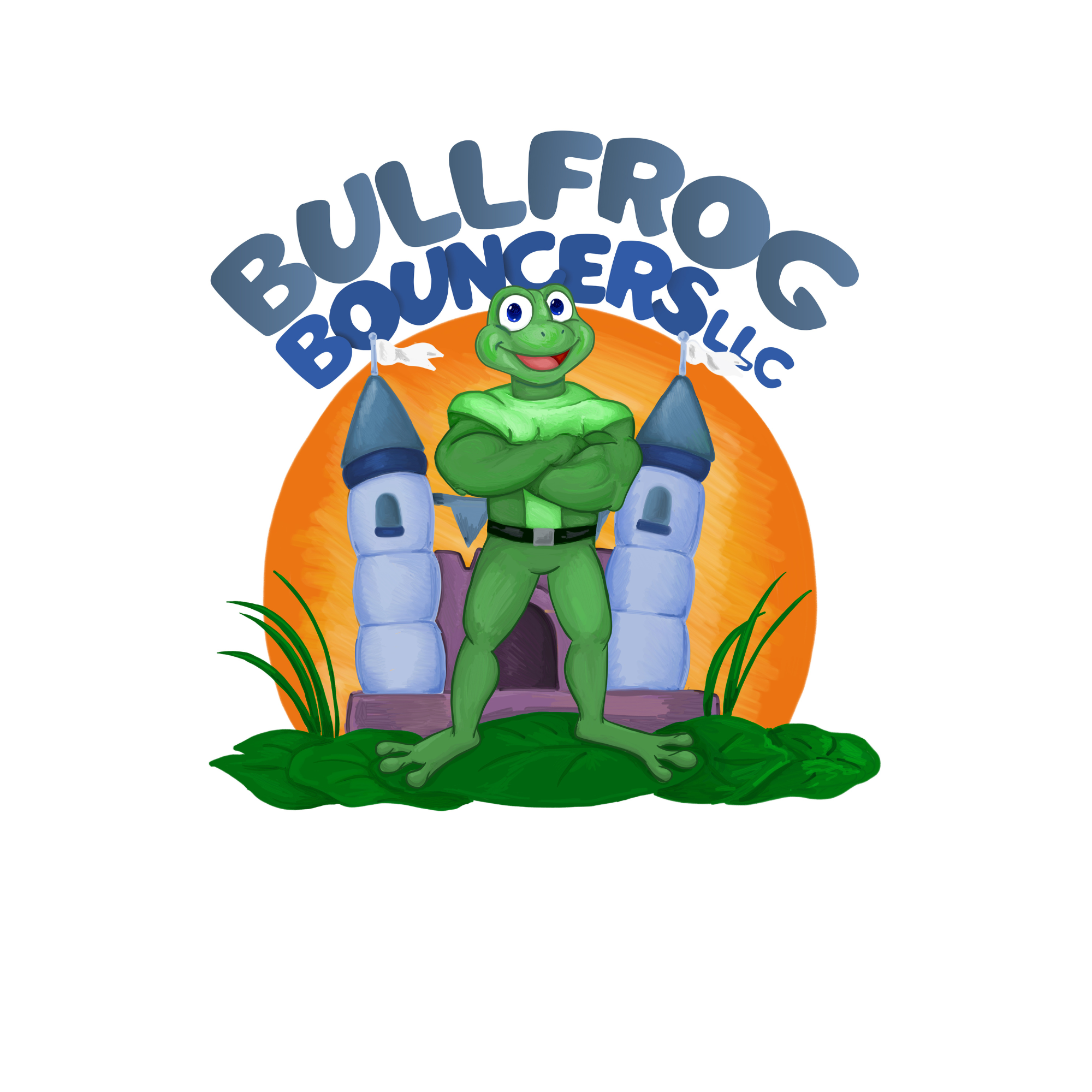 Bullfrog Bouncers Logo