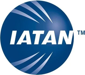 IATAN logo with blue globe and white text.