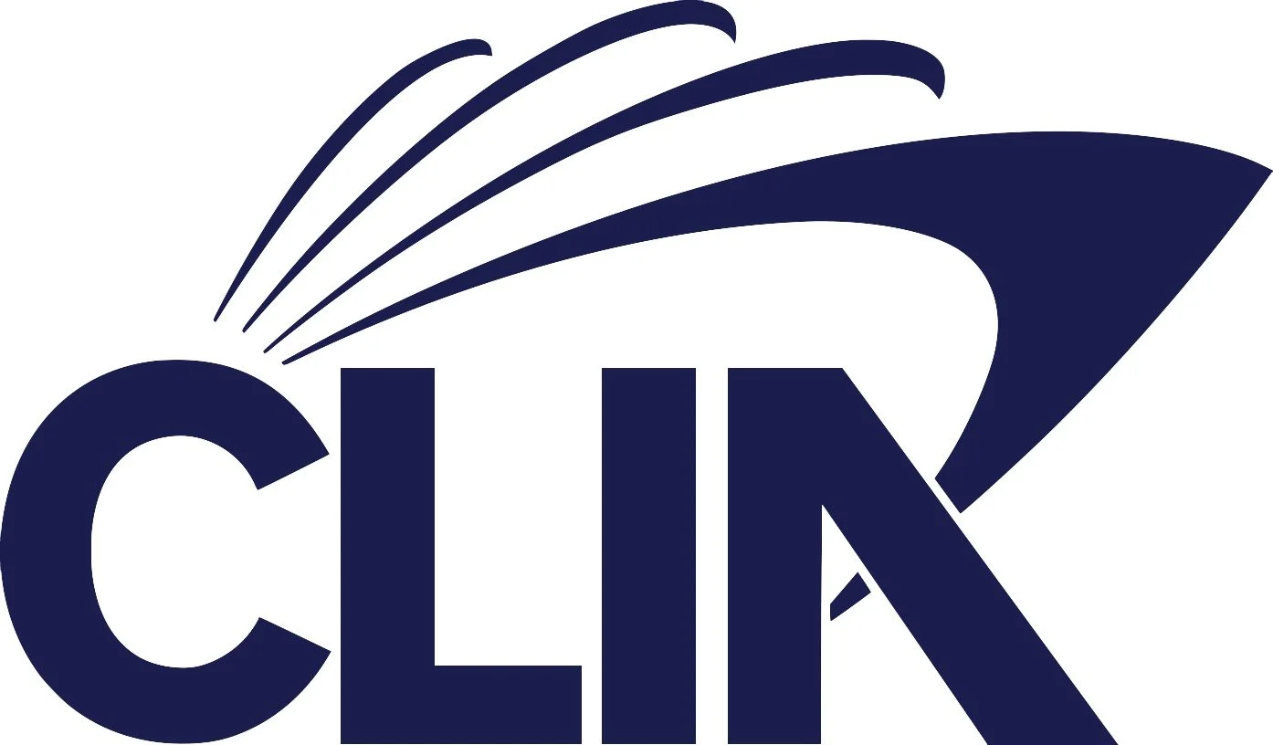 Logo with an open book graphic and the word "CLIK" in bold letters.