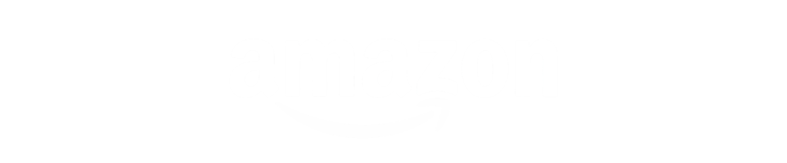 Amazon logo in black and white.