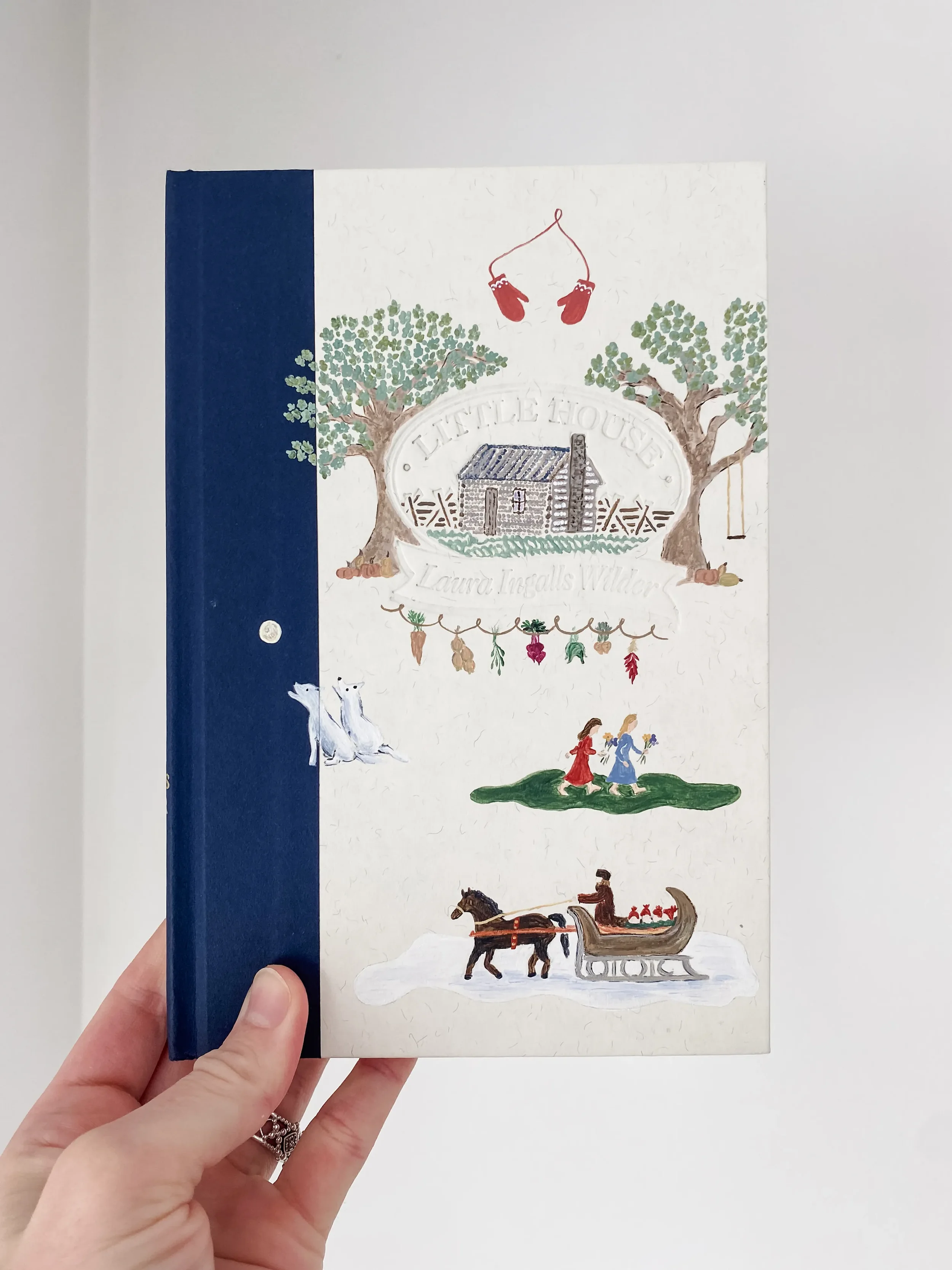 Handpainted Book Cover Little House.webp