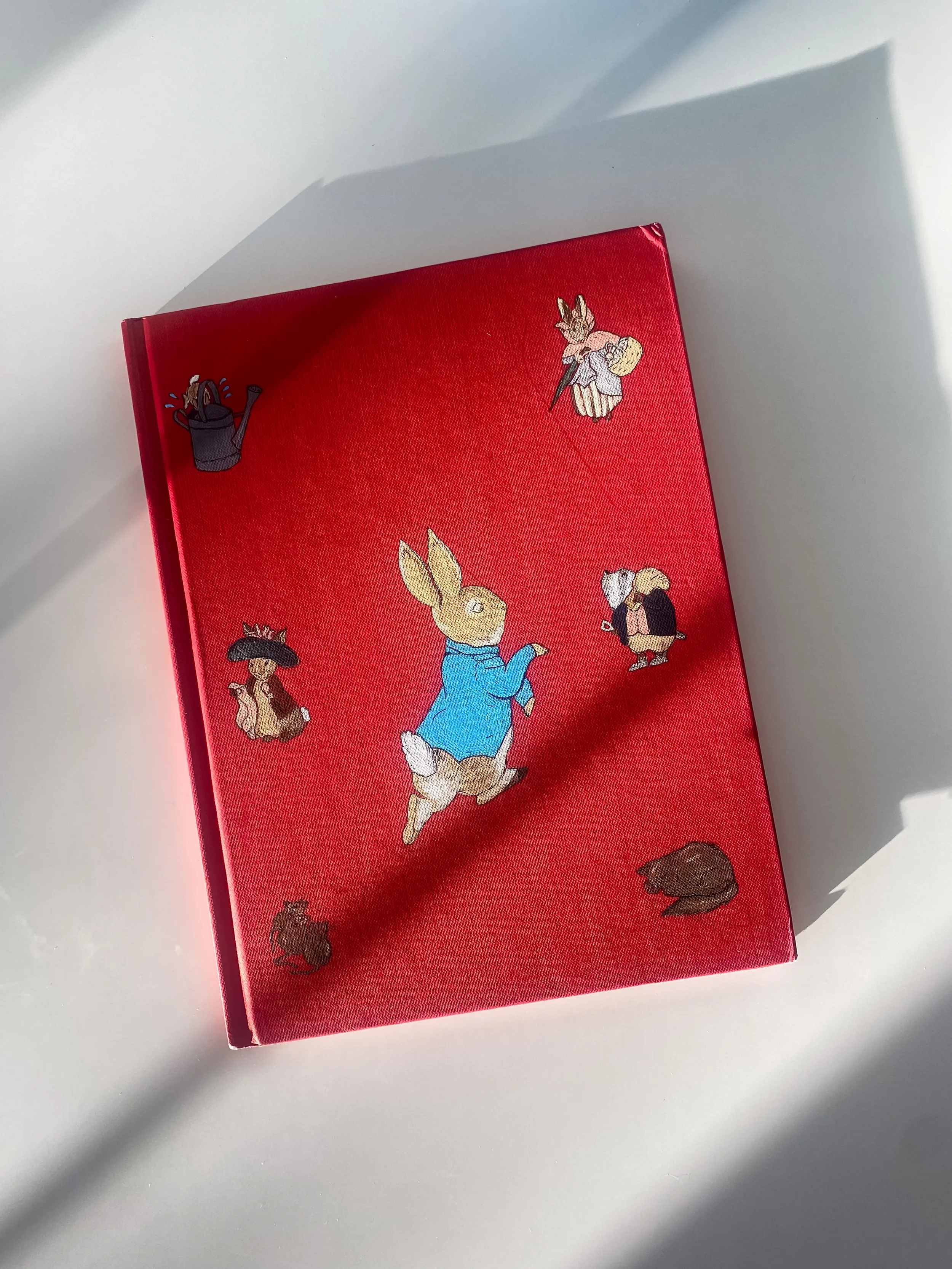 Handpainted Book Cover Peter Rabbit.webp