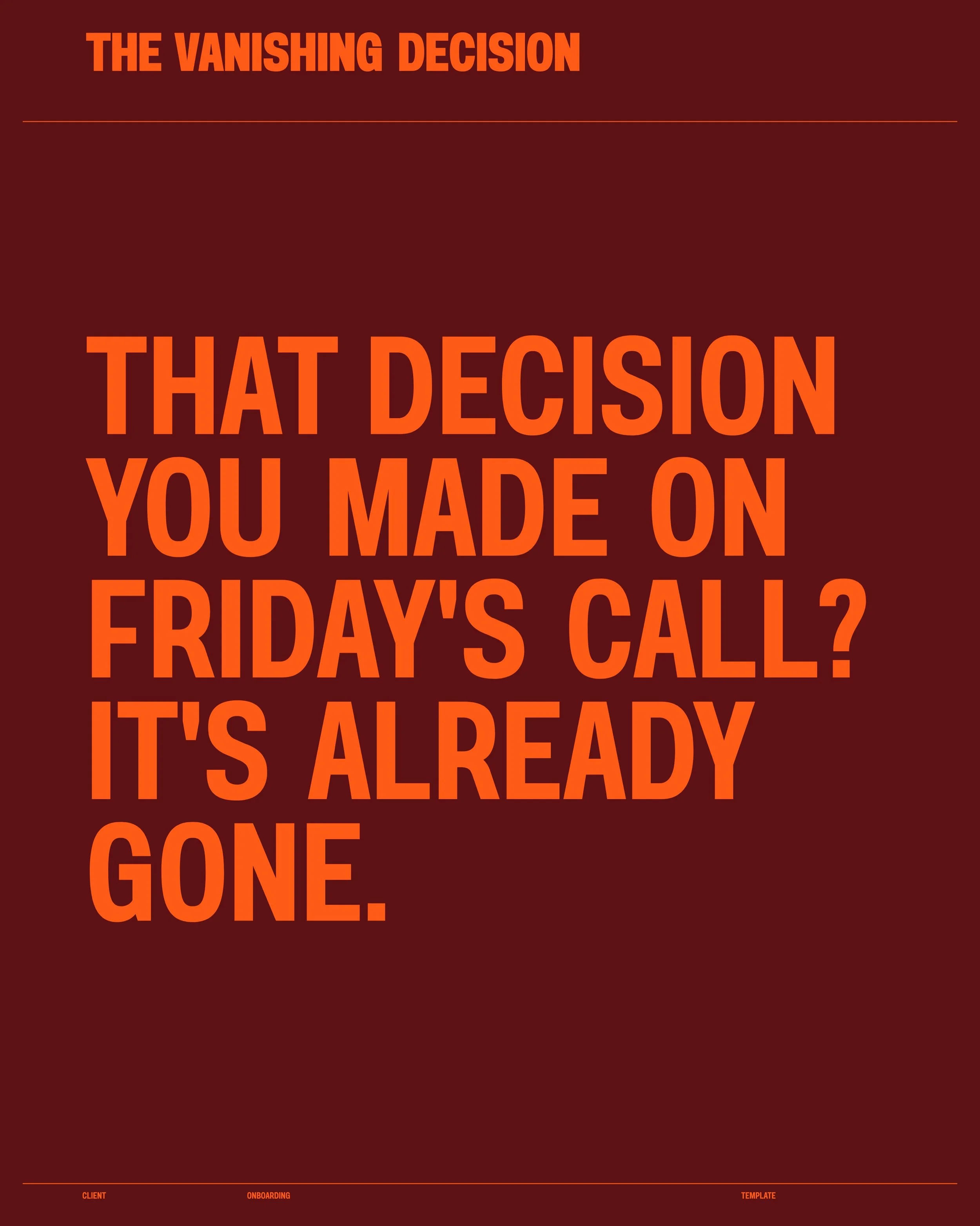 You hung up feeling great. Everyone agreed. The direction was clear.

Two weeks later: "Wait, did we confirm that?"

Decisions made on calls disappear. Decisions confirmed by email survive. It's not about trust. It's about memory, and nobod