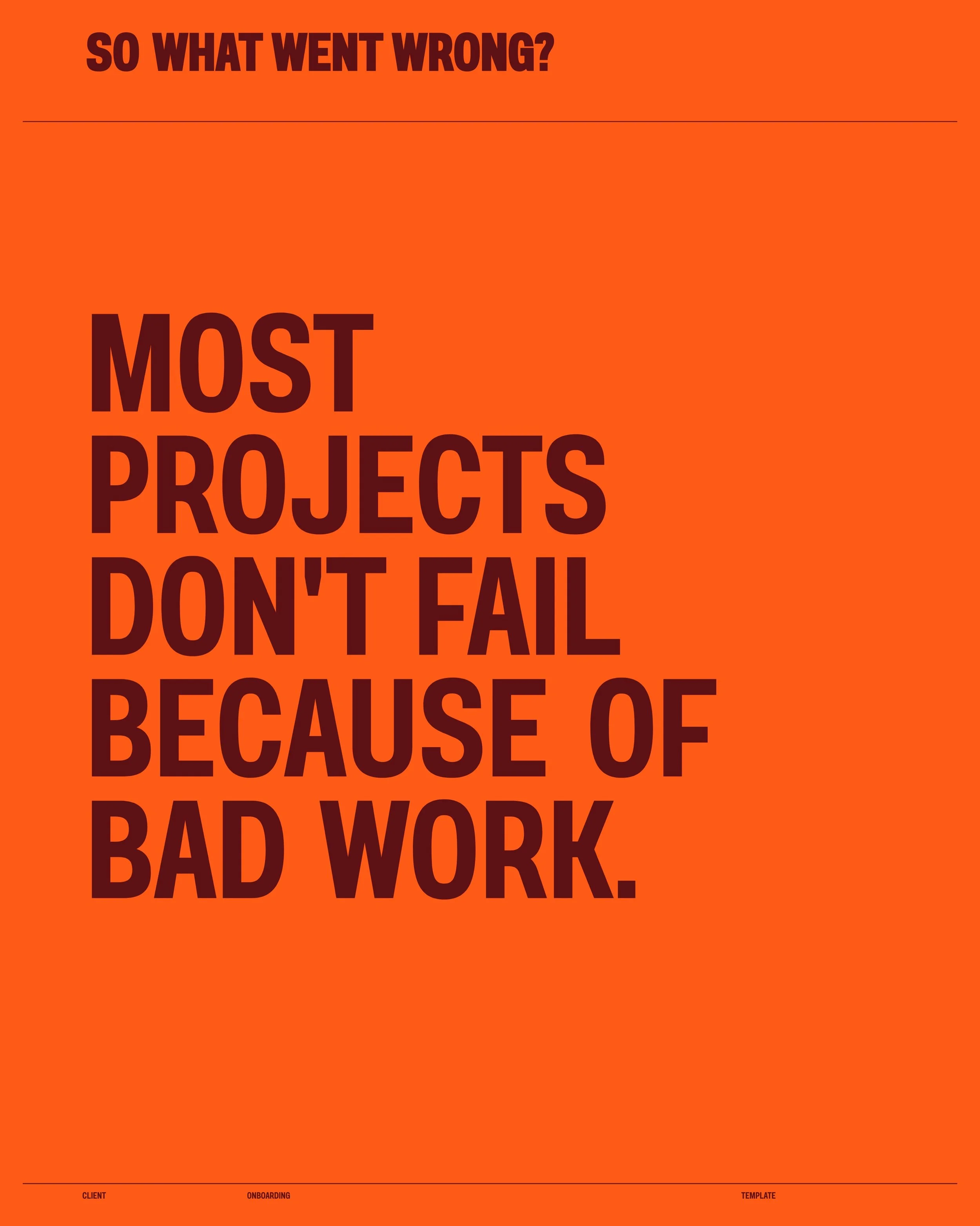 The work was good. The client still drifted.

If that's ever happened to you, it probably wasn't the work. It was everything around it: the silence between updates, the deadlines nobody wrote down, the questions your client was too polite to ask.

Te