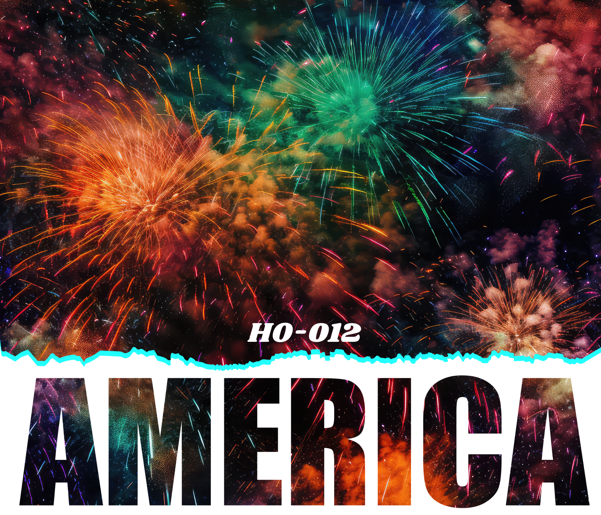 Colorful fireworks display in the night sky with bright streaks of light and smoke.