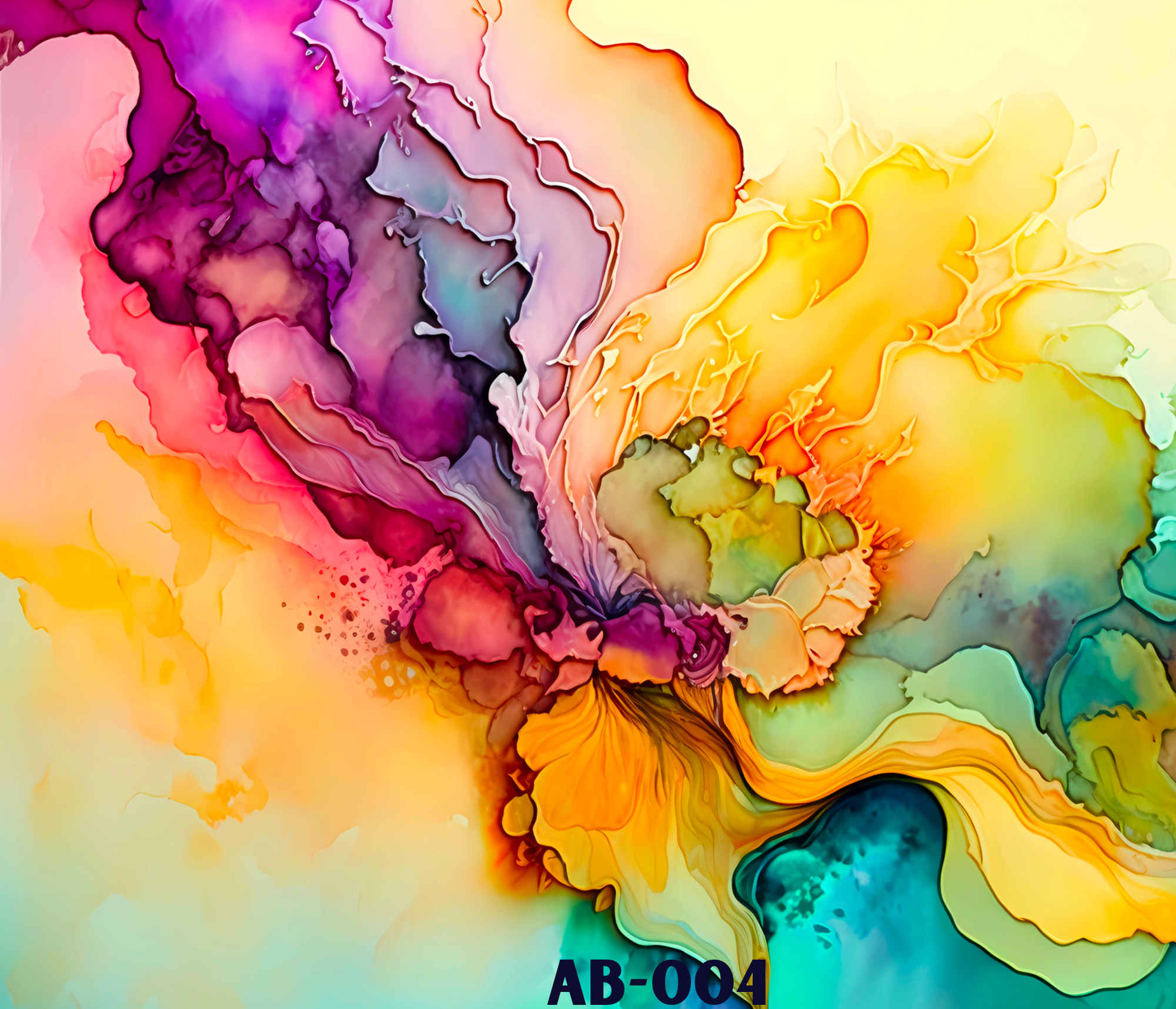 Colorful abstract pattern with shades of purple, pink, yellow, orange, and blue