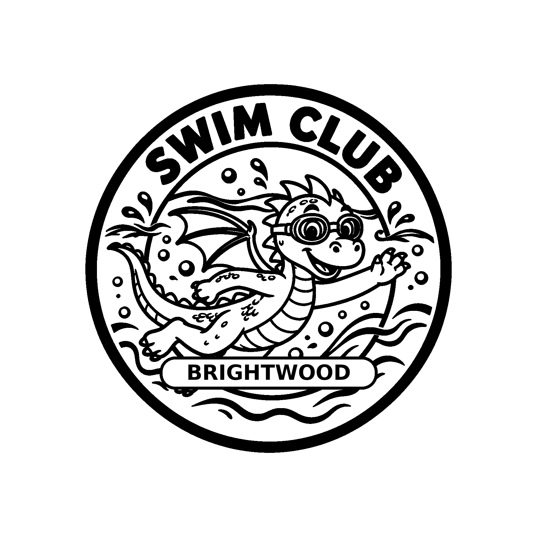 Black background with yellow text that reads "BANDS ON THE RUN" in the center. Black and yellow circular logo with a speedometer design and the word "colorful" at the top. Underneath, the word "BRIGHTWOOD" is written in bold, white capital letters.