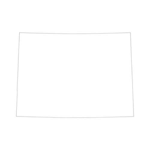 Outline map of the state of Colorado