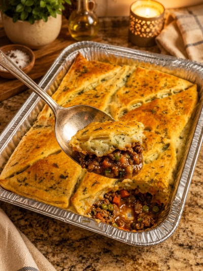 Easy Weeknight Shepherd’s Pie Crescent Casserole