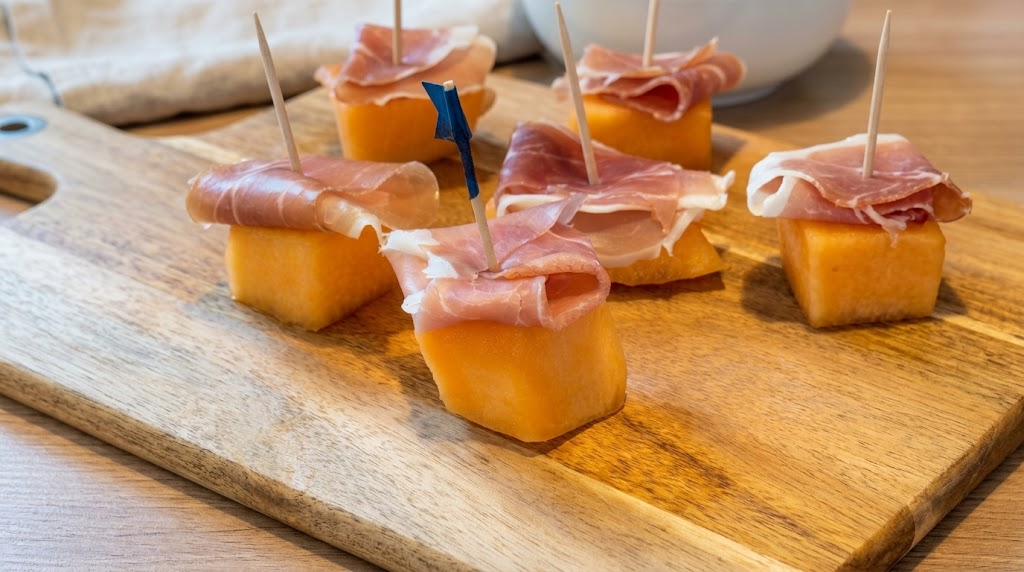 Sweet and savory Prosciutto and Melon Appetizer   