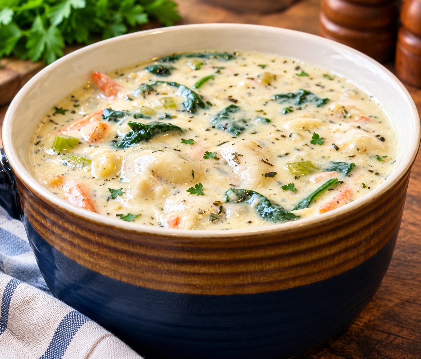 Copycat Olive Garden Chicken &amp; Gnocchi Soup