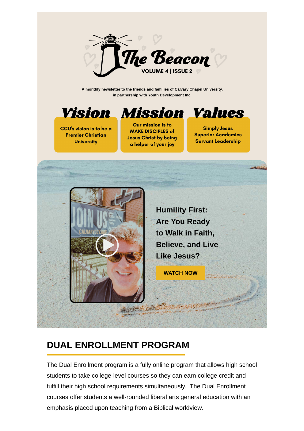 The Beacon, Volume 4, Issue 2 newsletter cover