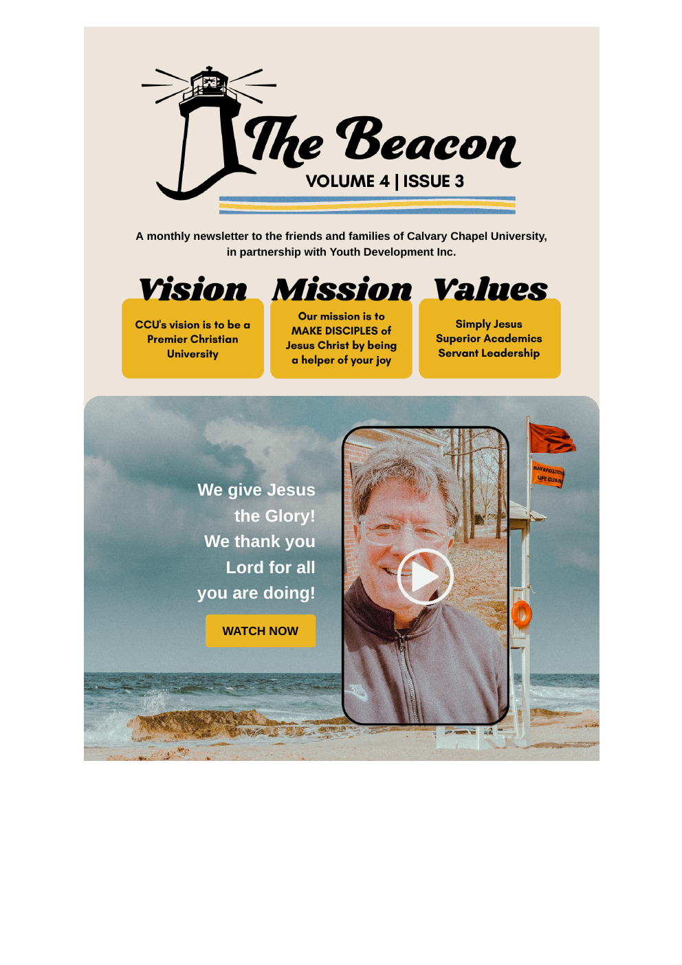 The Beacon, Volume 4, Issue 3 newsletter cover