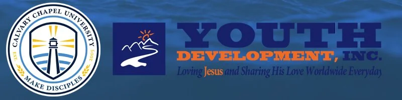 Archived Calvary Chapel University and Youth Development Inc. ministry partnership artwork.