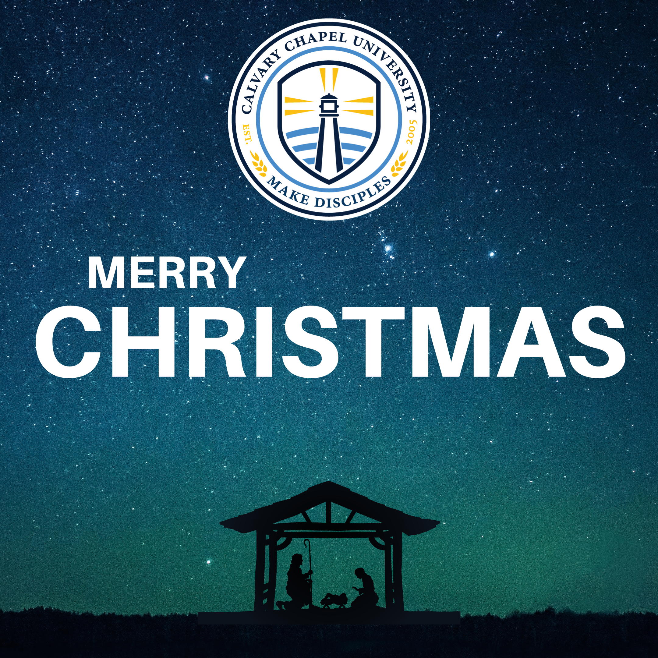 Merry Christmas from Calvary Chapel University.