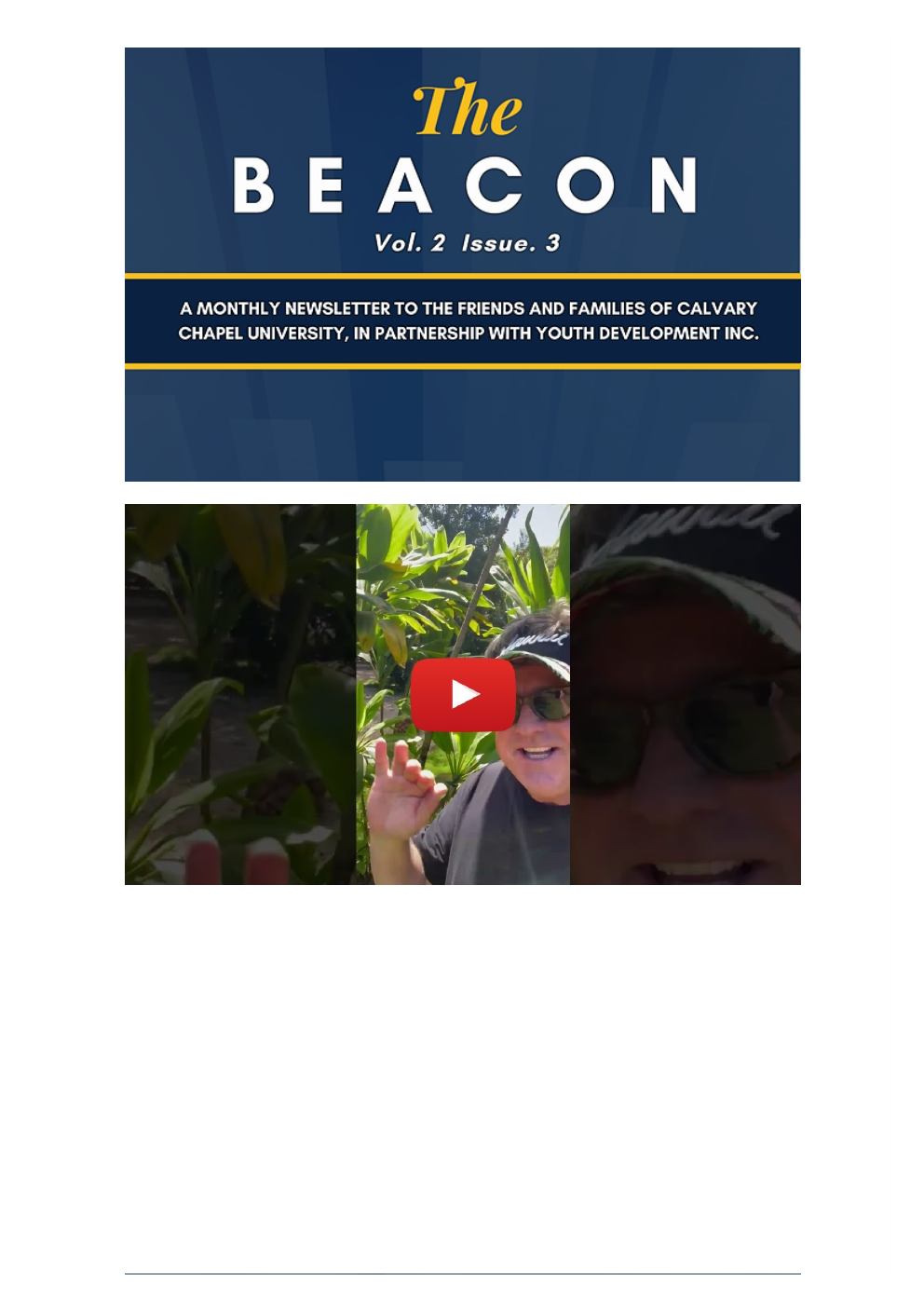 The Beacon Volume 2 Issue 3 newsletter cover
