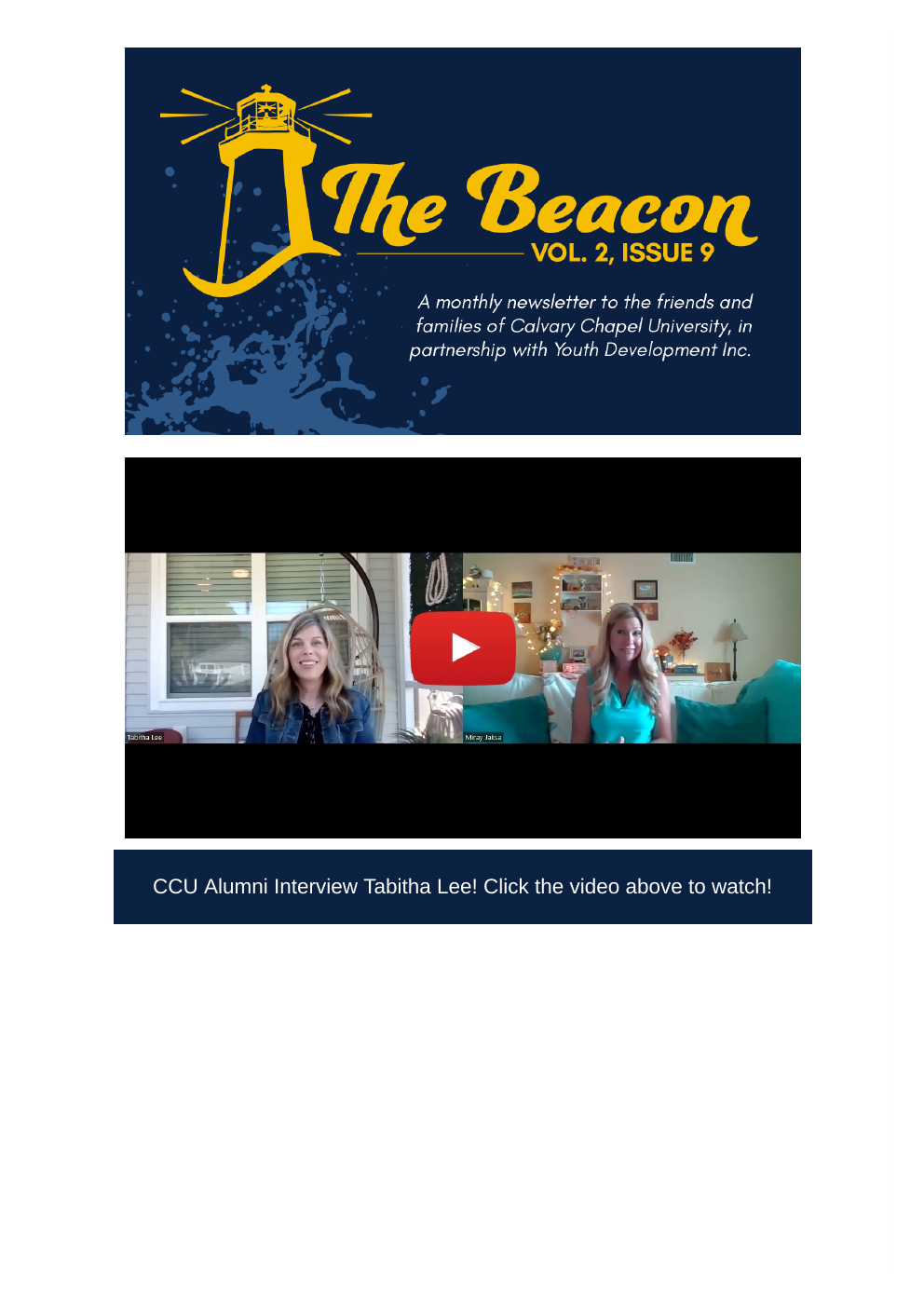 The Beacon Volume 2 Issue 9 newsletter cover