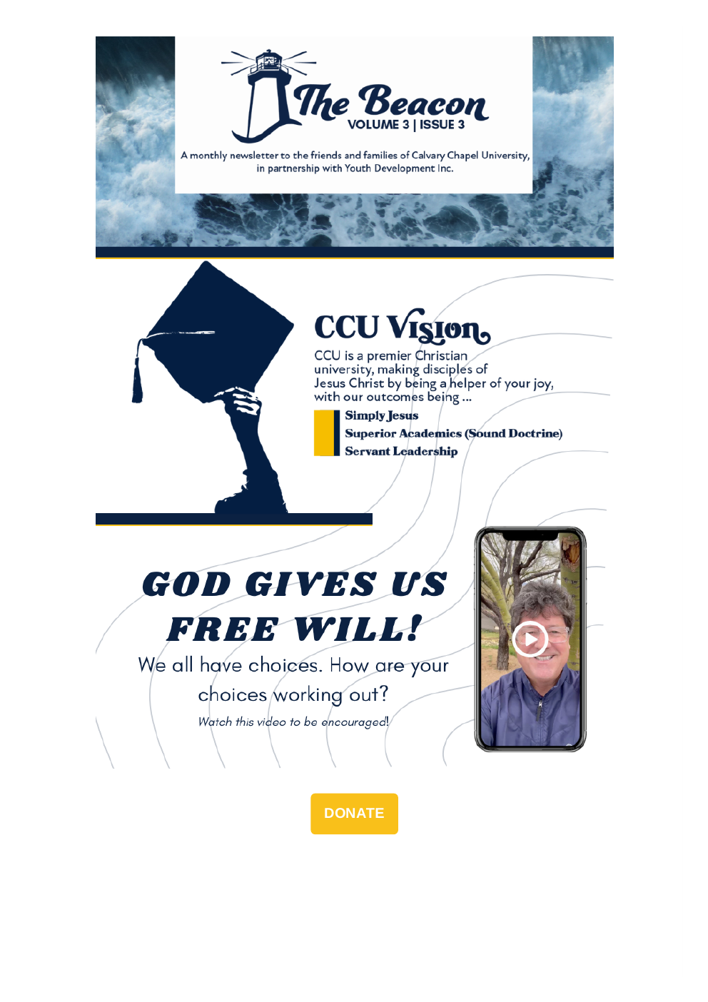 The Beacon Volume 3 Issue 3 newsletter cover
