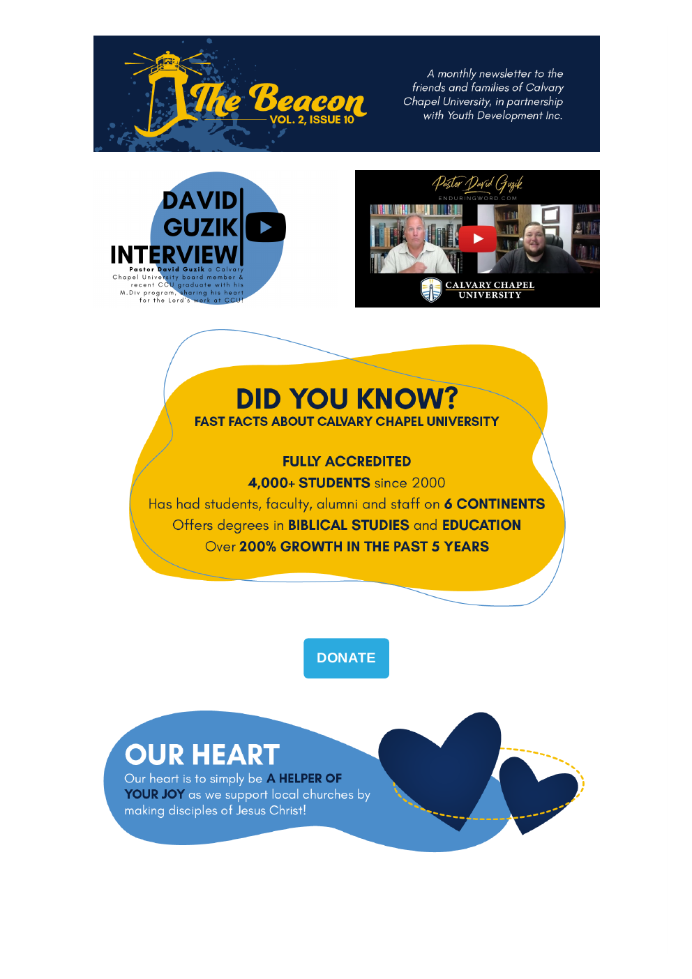 The Beacon Volume 2 Issue 10 newsletter cover
