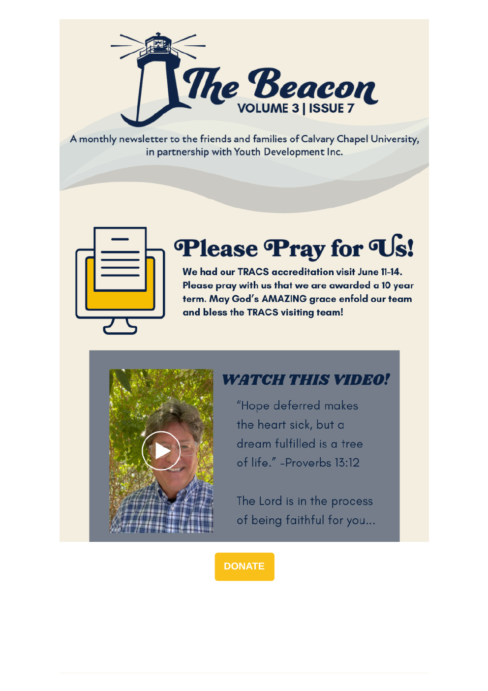The Beacon Volume 3 Issue 7 newsletter cover