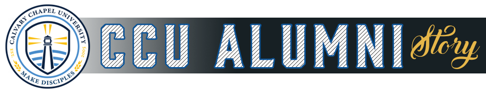 Calvary Chapel University alumni story banner with the original university seal