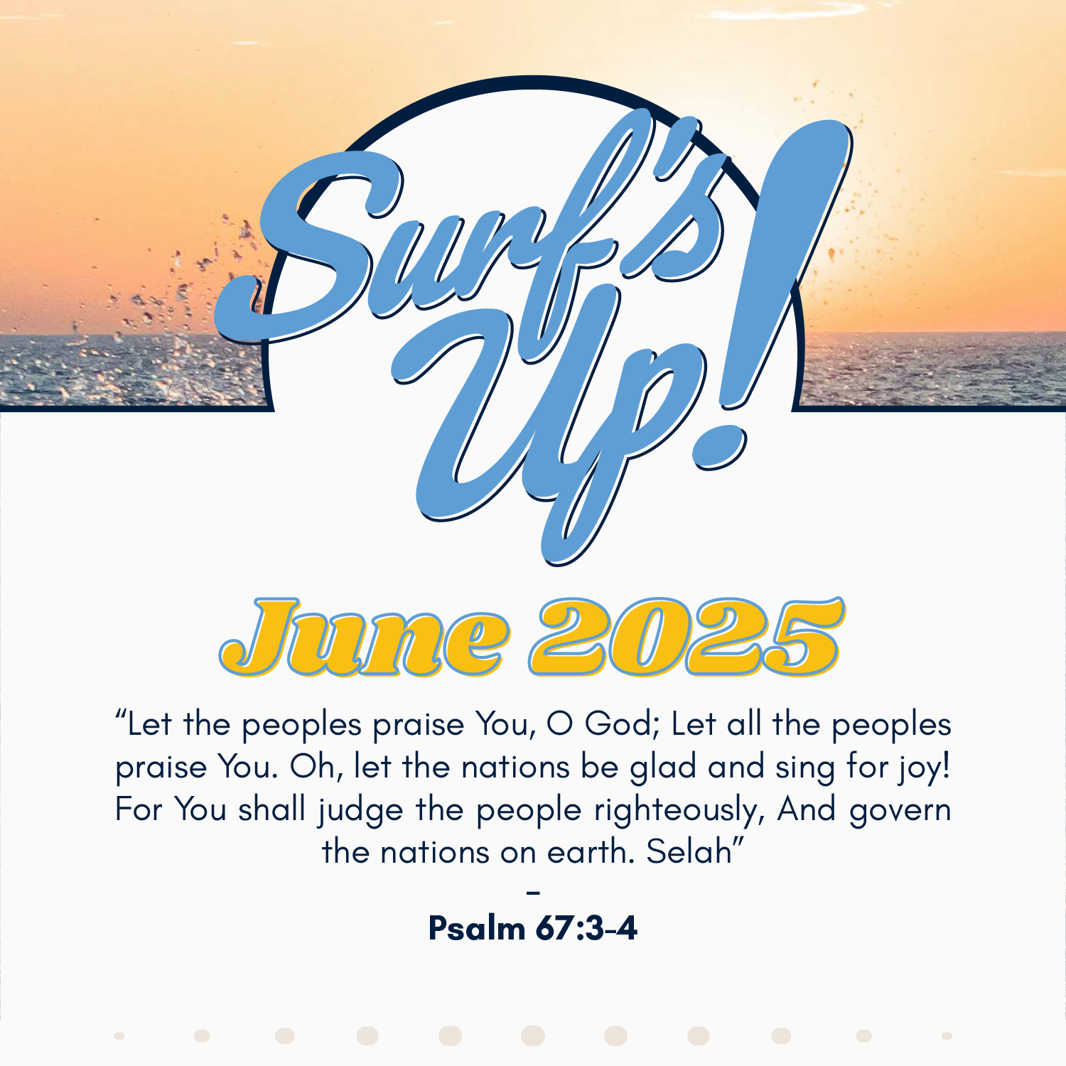 Surf's Up June 2025 newsletter cover.