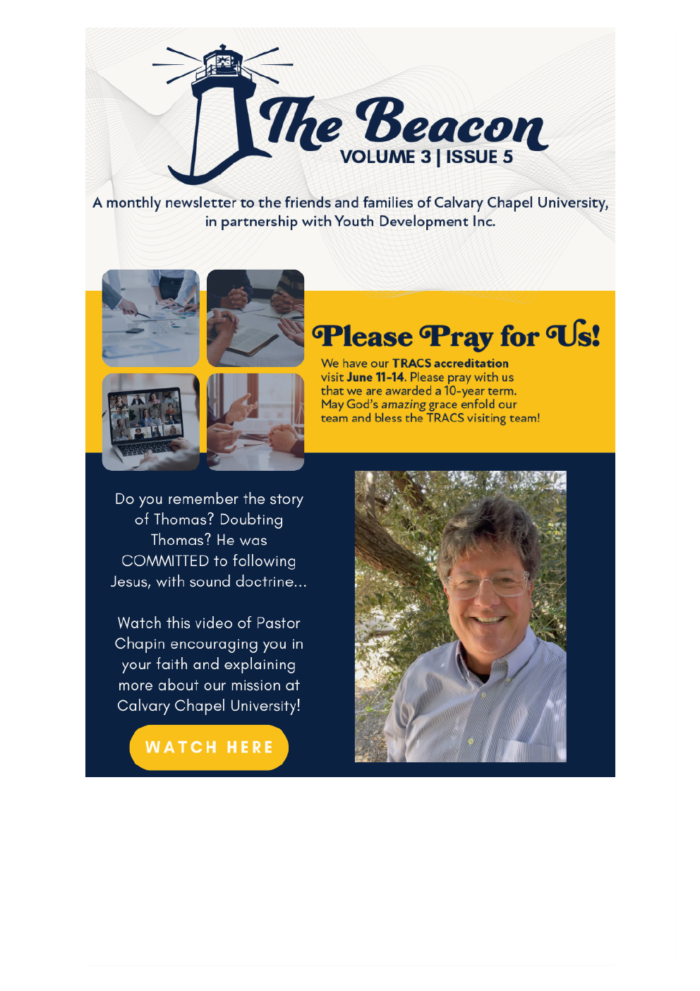 The Beacon Volume 3 Issue 5 newsletter cover