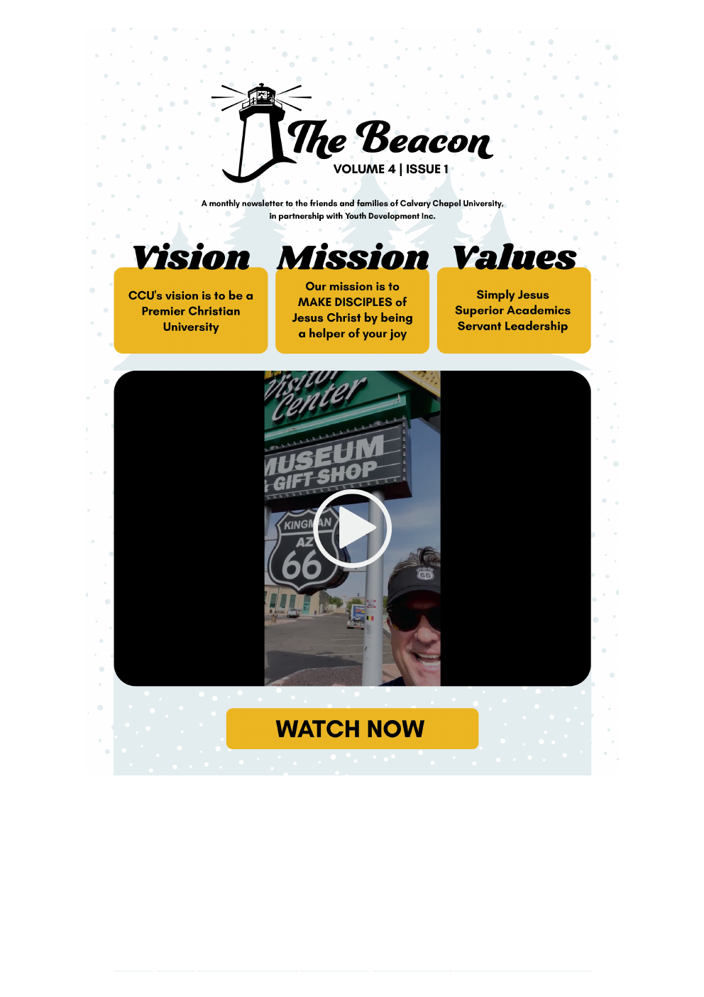 The Beacon, Volume 4, Issue 1 newsletter cover