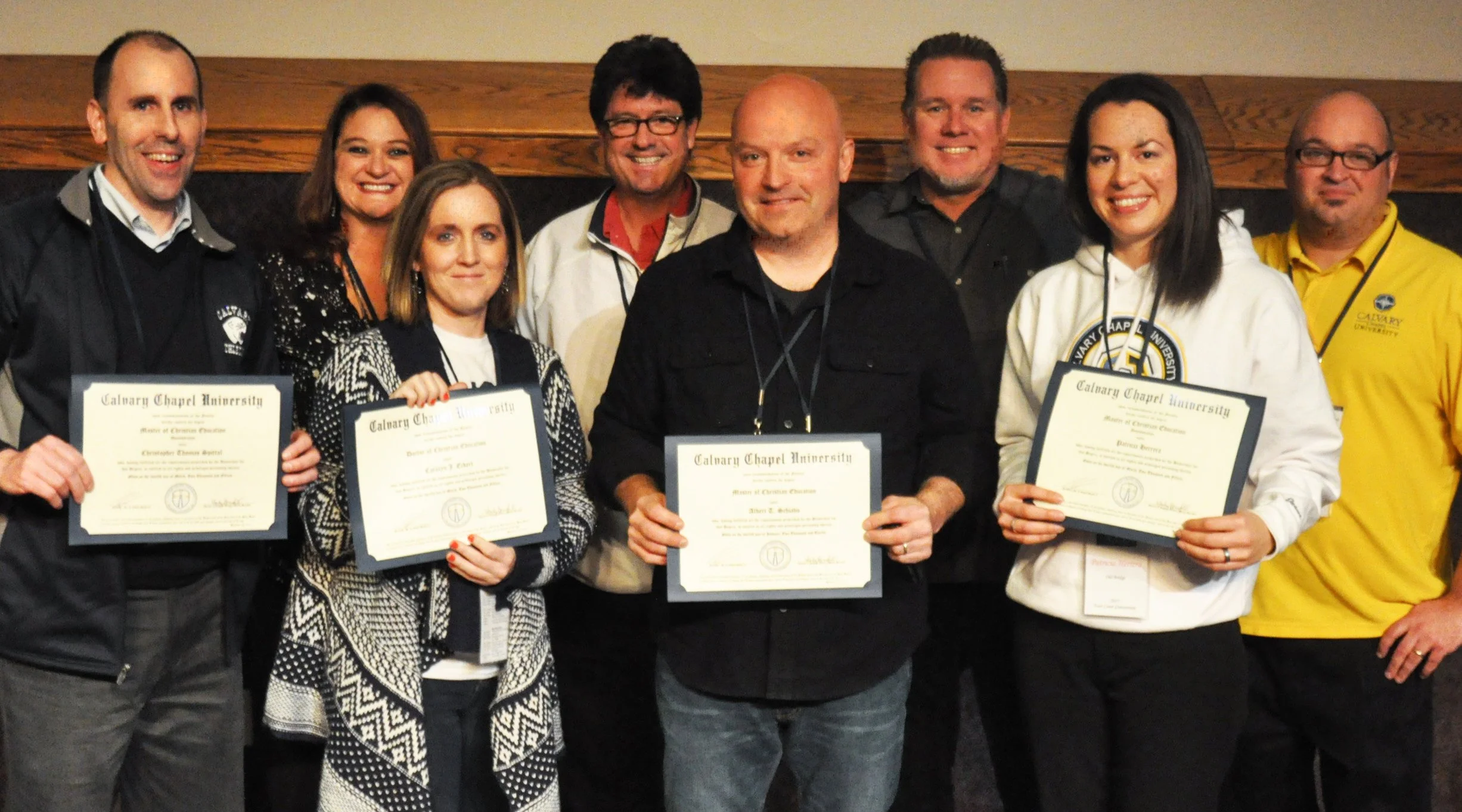 Calvary Chapel University graduates at the 2015 CCEA East Coast Conference