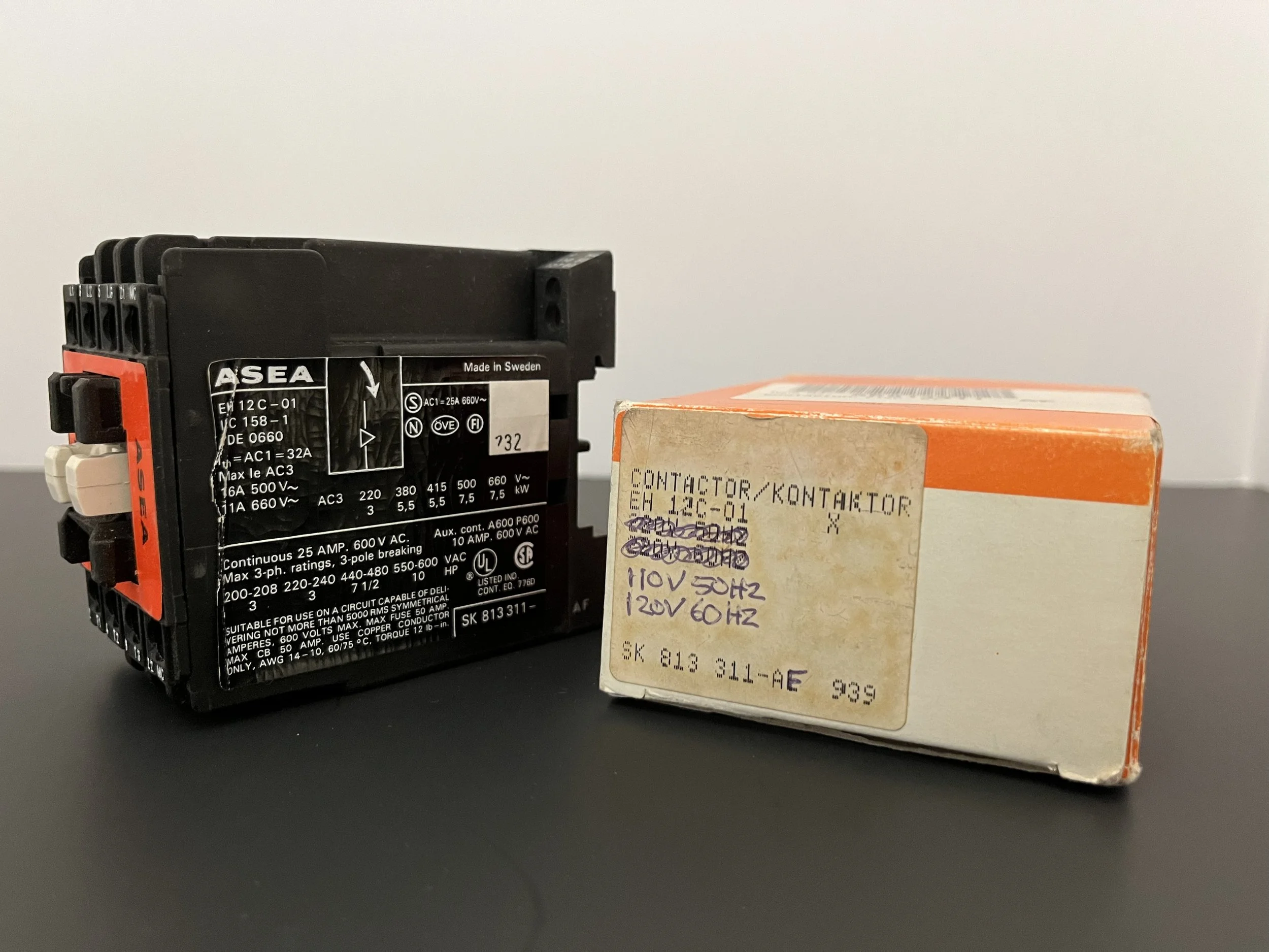 ASEA Contactor EH12C-01 SK813 311-AF