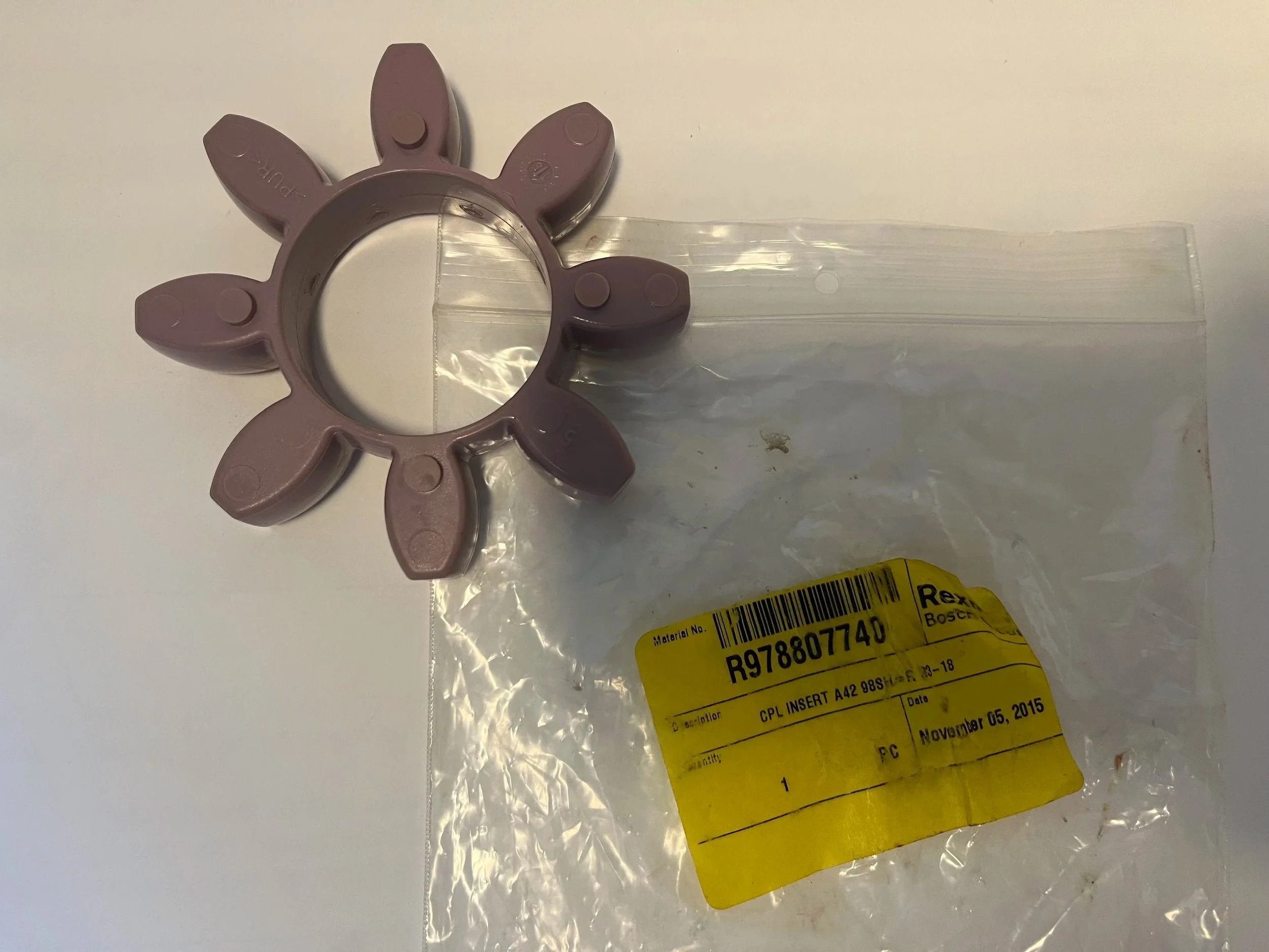 Rotex Coupling Insert Spider Design 98 Shore, Purple R978807740