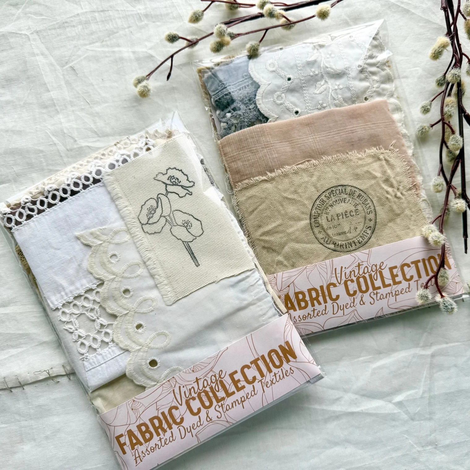 Dyed & Stamped Fabrics for Mixed Media Art - A House of Books