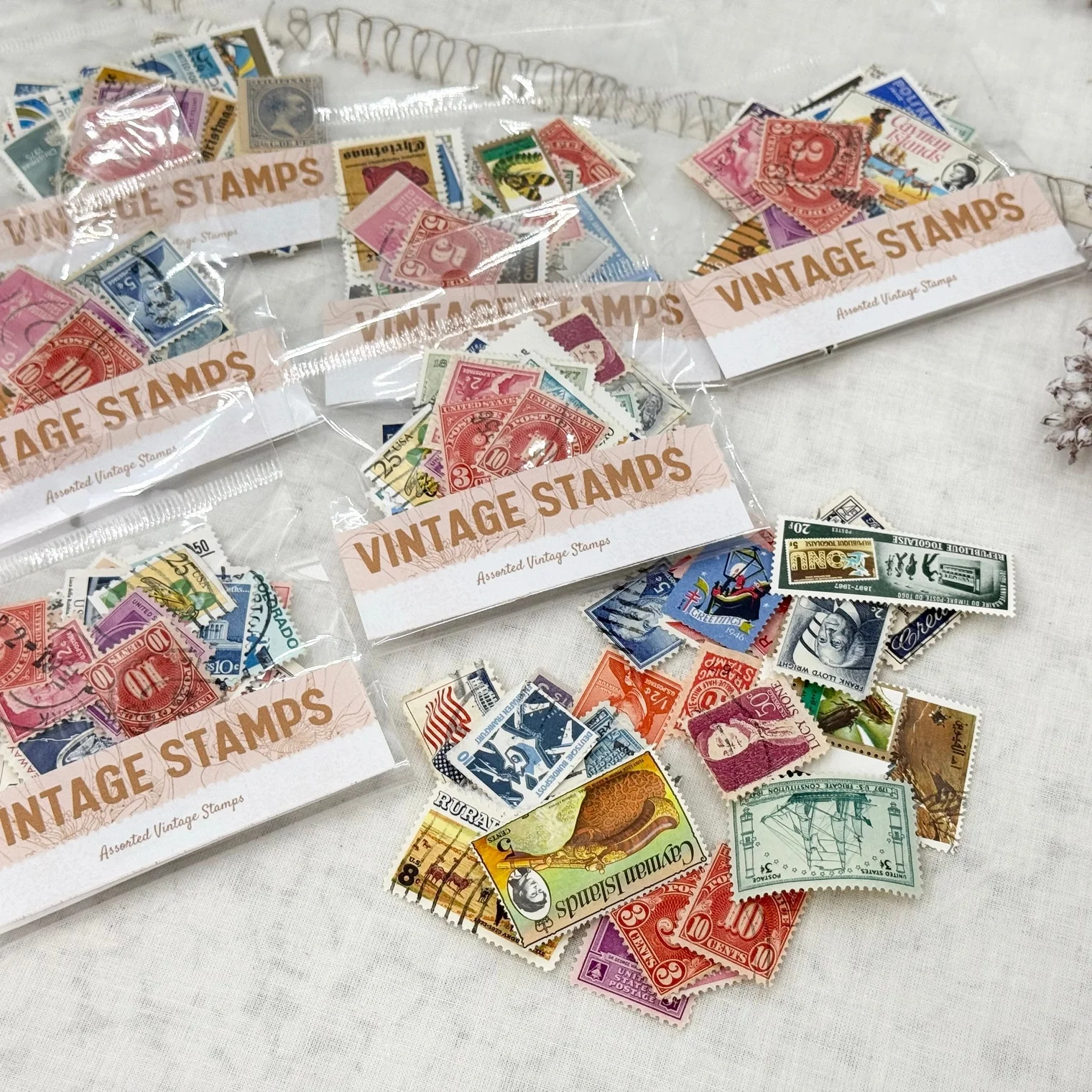 Vintage Stamps for Collage and Mixed Media Art - A House of Books