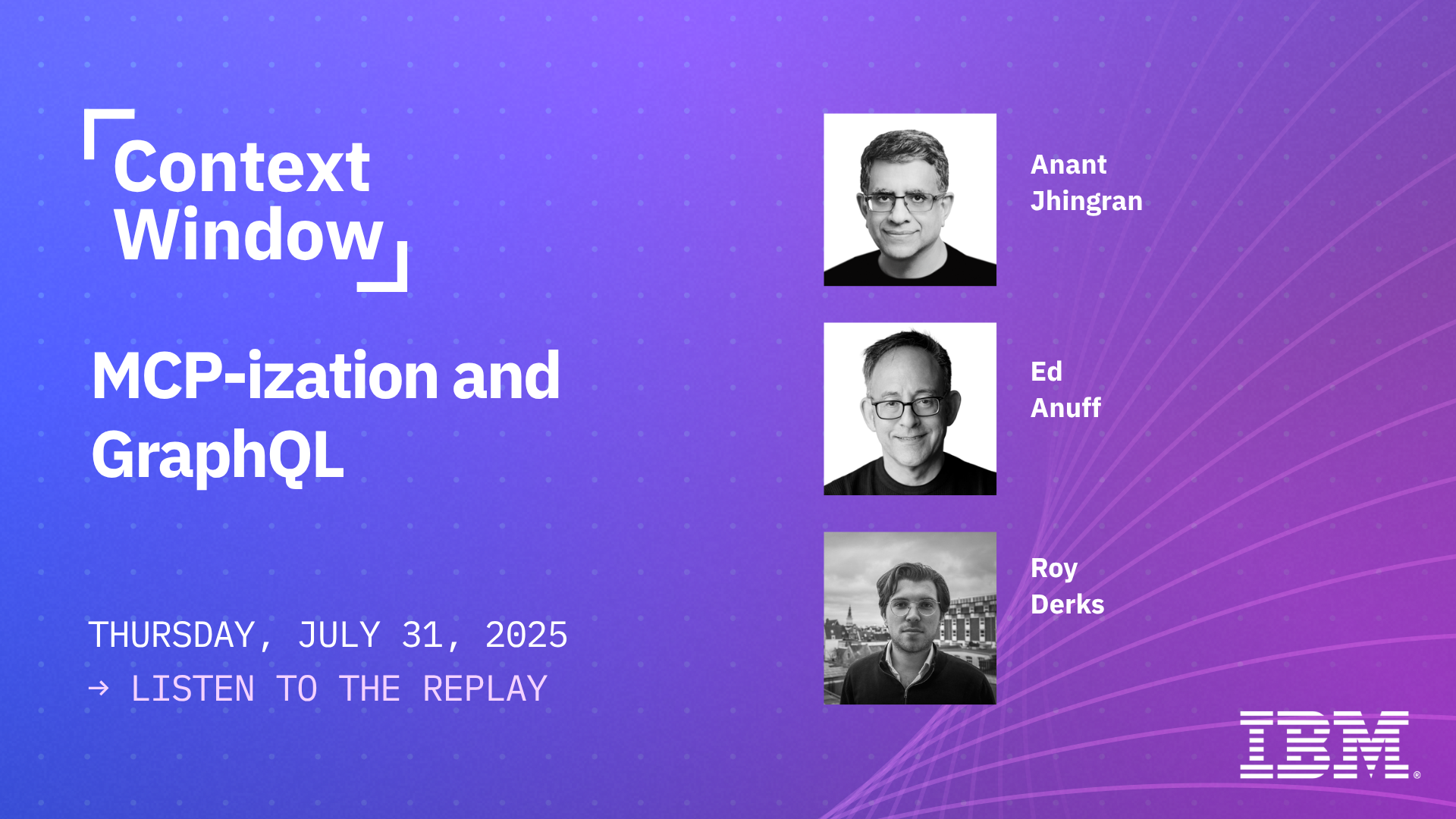 MCP-ization and GraphQL | Roy Derks (Principal Product Manager, IBM)