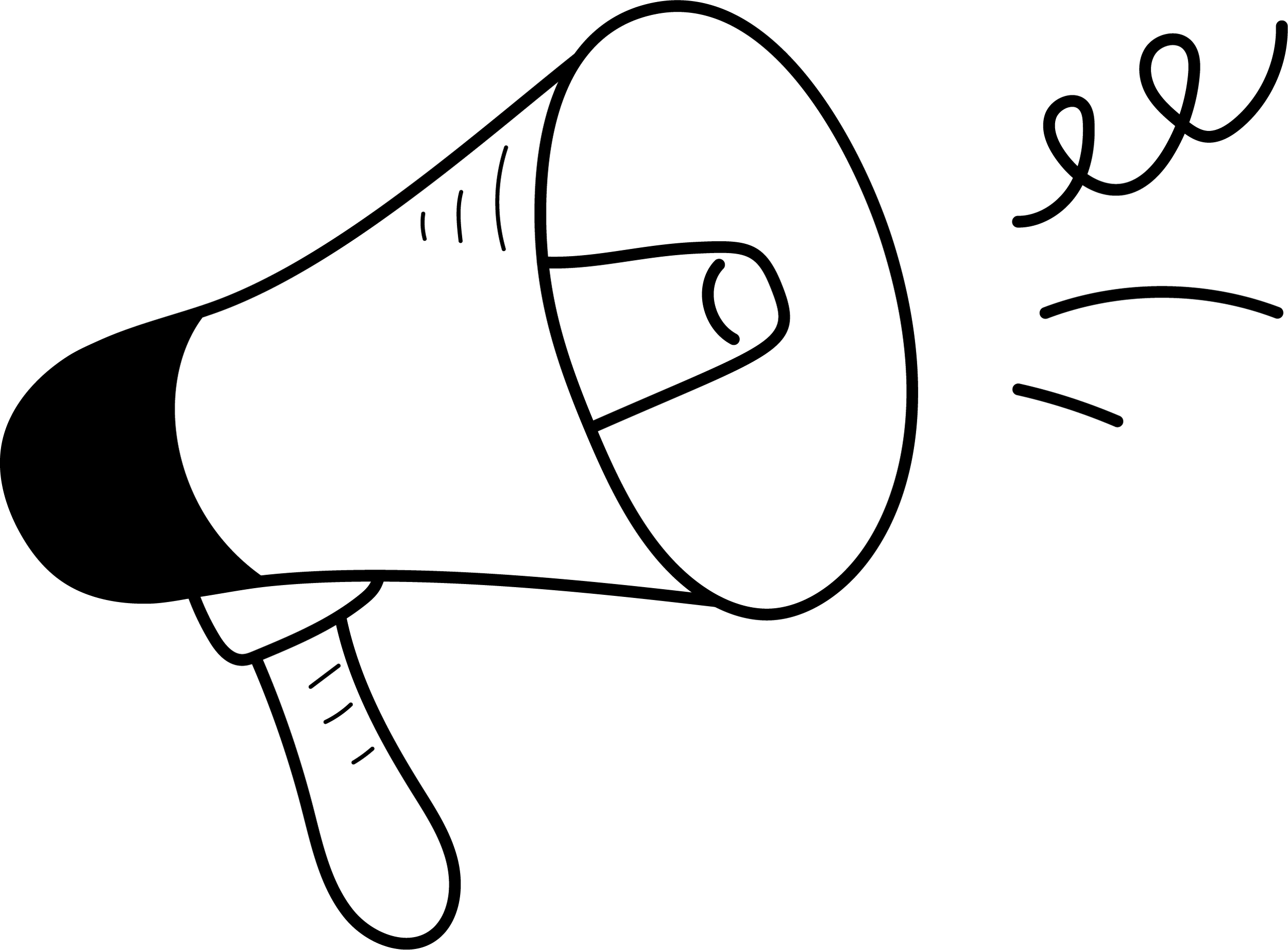 Schwarz-weiß-Zeichnung eines Mannes, der eine große Tasse hält und darin trinkt.