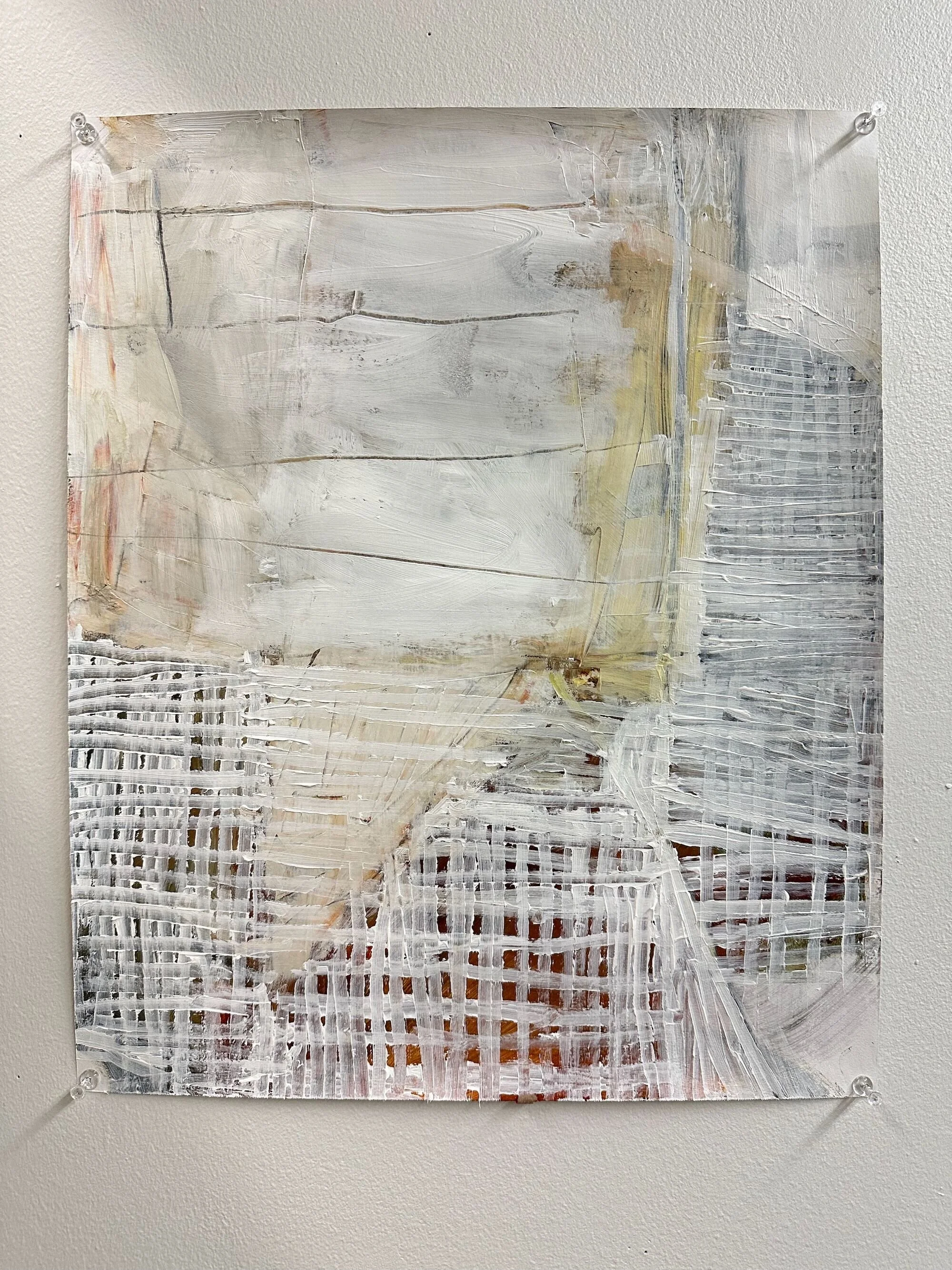 Turn Back Time, acrylic and pencil on paper, 17 x 14 in.
