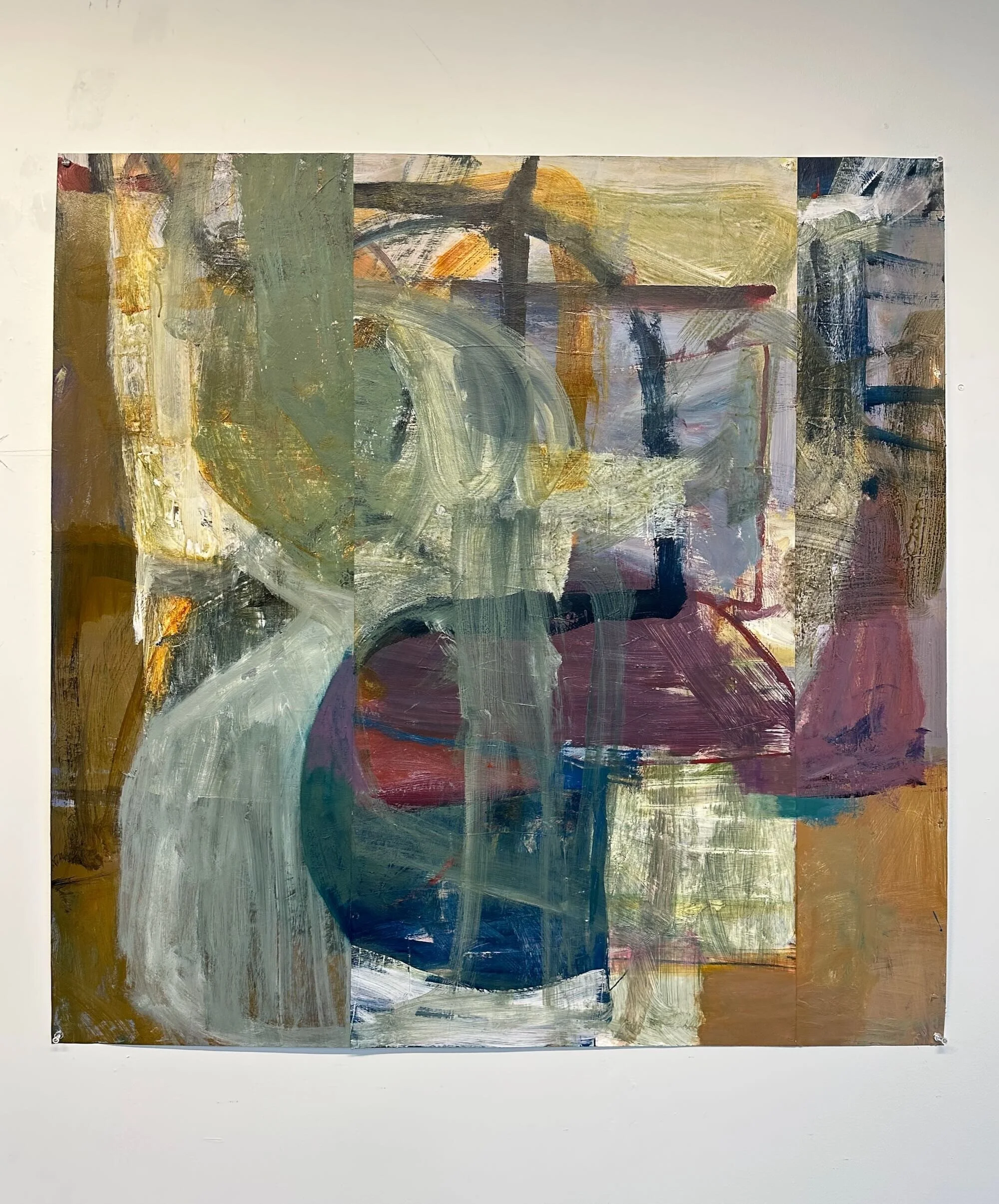 Beheaded, acrylic on Yupo paper, 40 x 40 in.