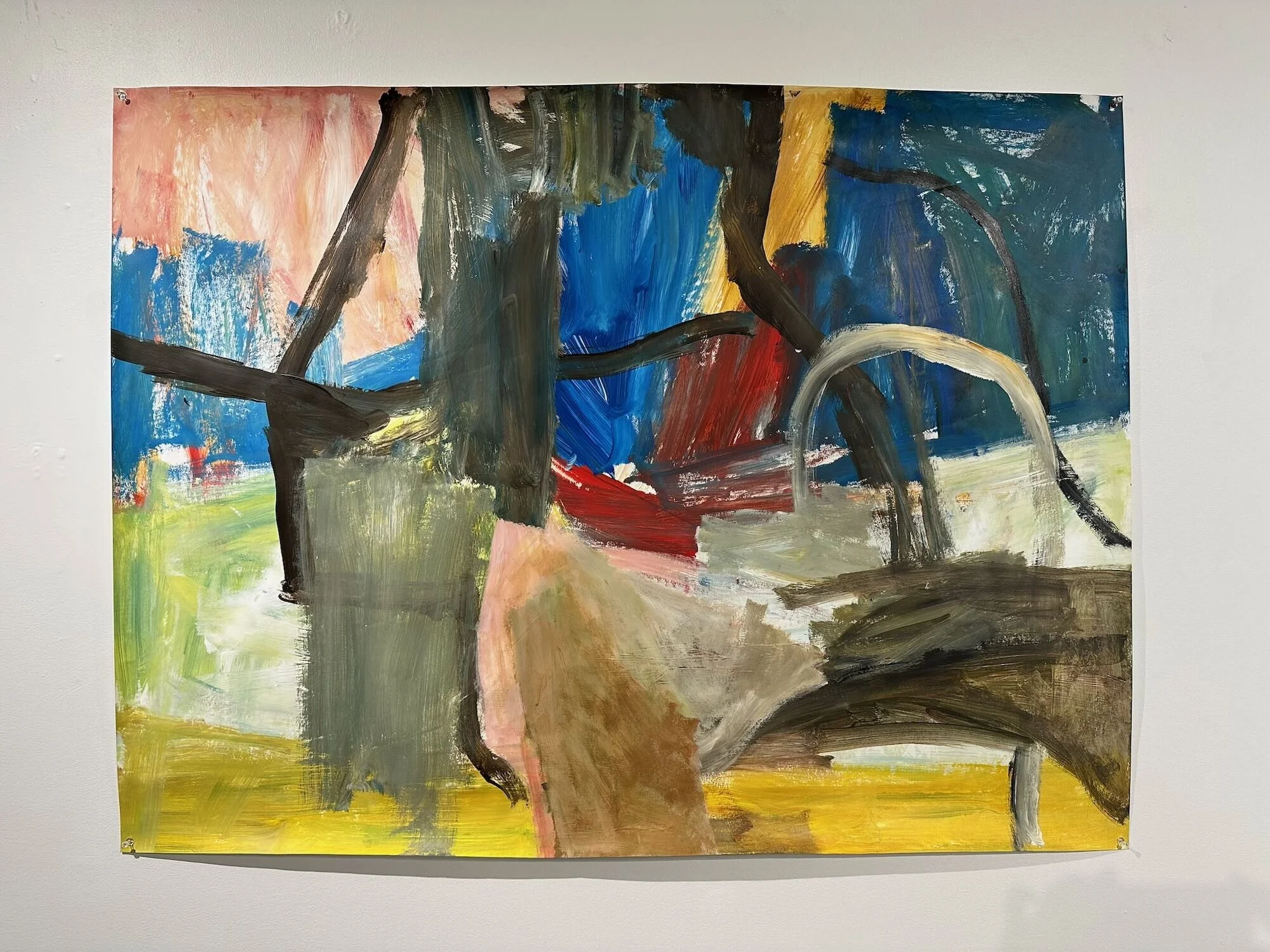 Unresolved Final, acrylic on paper, 36 x 48 in.
