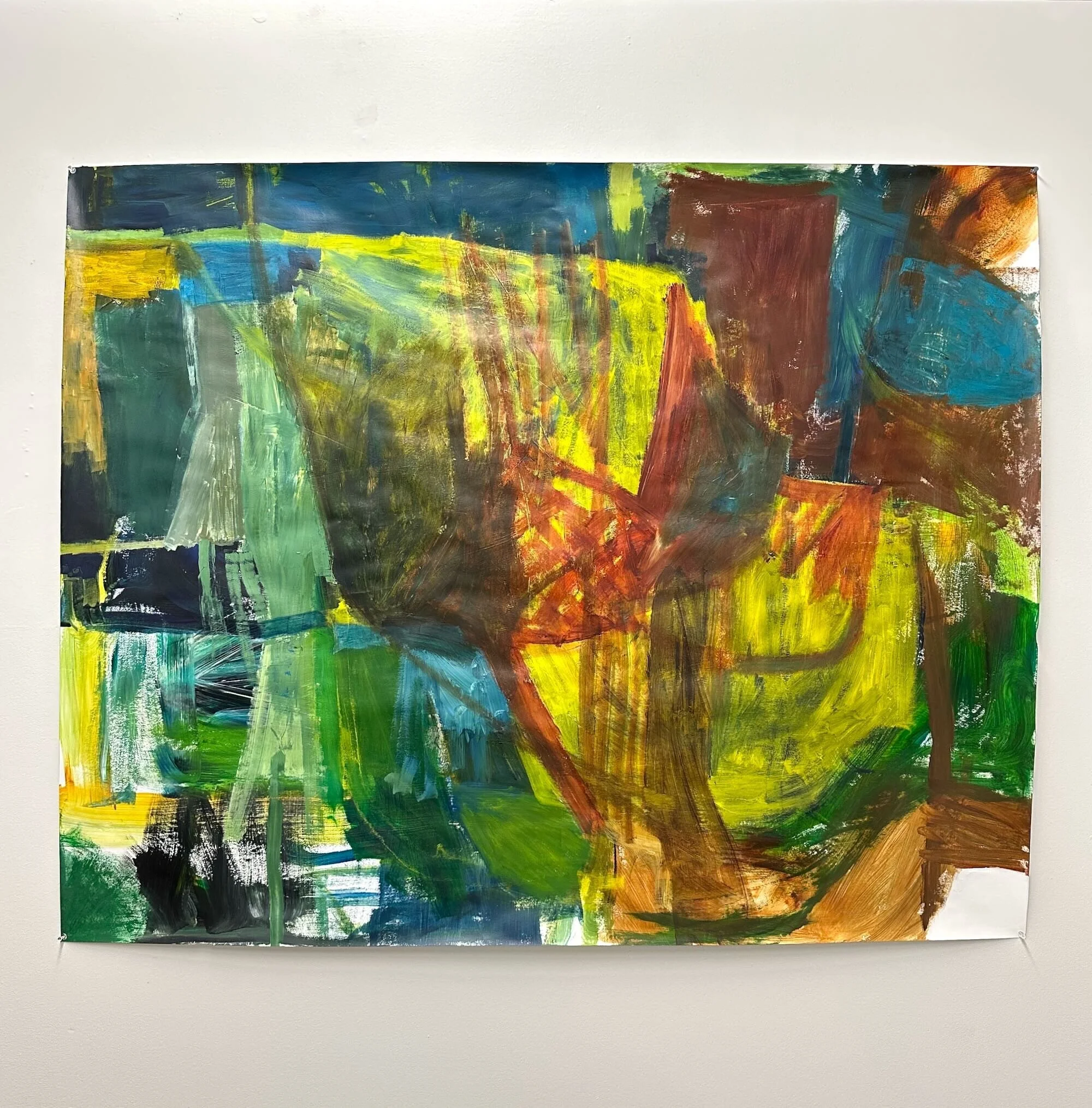 Wild Things, acrylic on paper, 48 x 60 in.