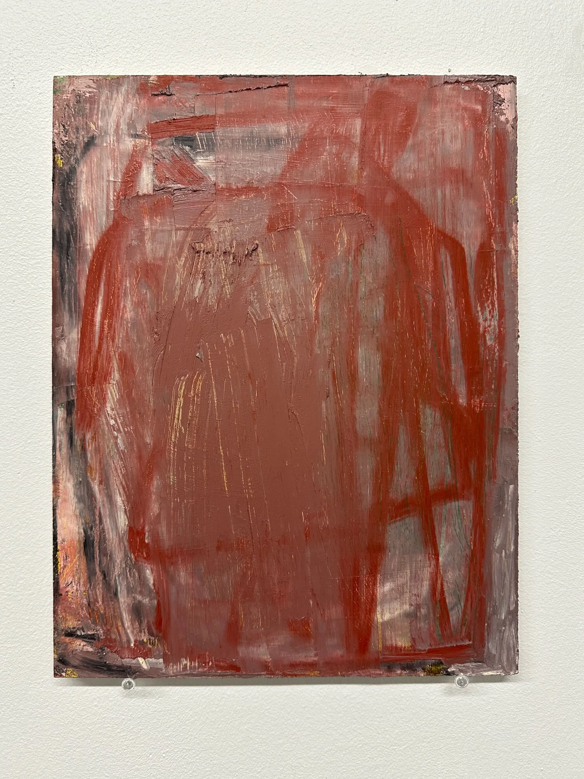 Mars, oil stick on panel, 12 x 9 in.