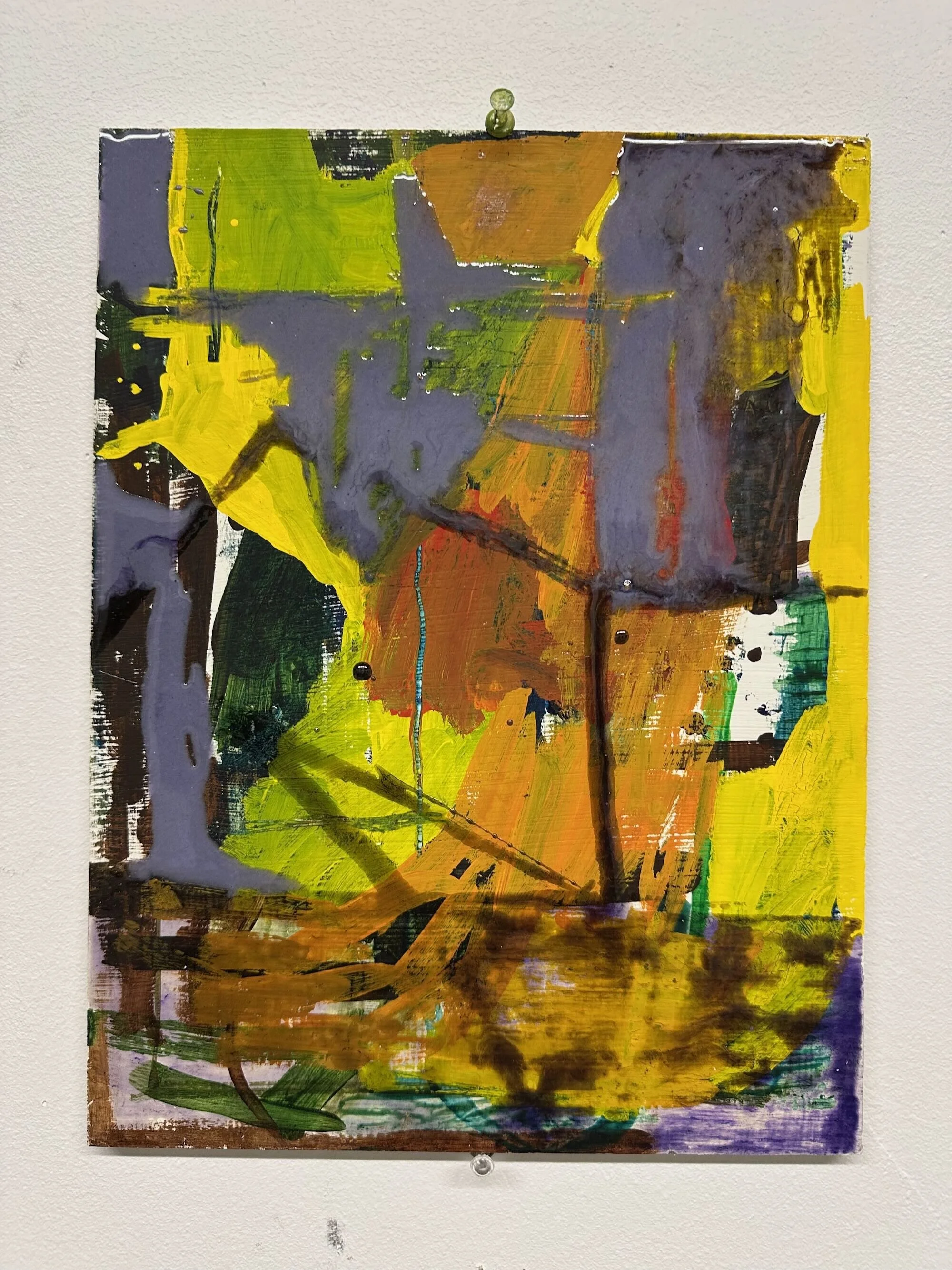 Be a star, egg oil emulsion and resin on panel, 12 x 9 in.
