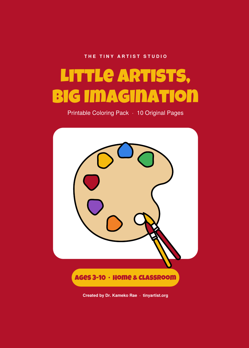 Tiny Artist Coloring Pack