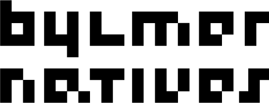 Pixelvormig logo van Bijlmer Natives.